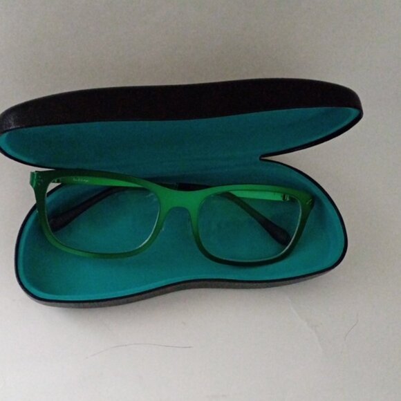 Derek Cardigan Green Metallic Prescription Glasses 55-18-140 & Bonus Black Case - Picture 5 of 13